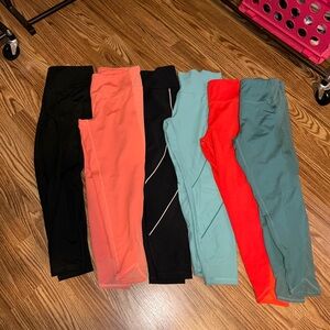 DSG Women's Leggings Set - Black, Coral, Red, Teal